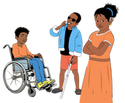 enfants divers types d'handicaps